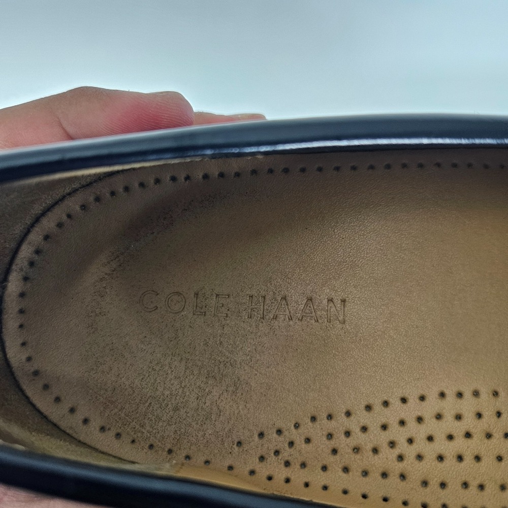 Cole Haan Pinch Penny Black Leather Penny Loafer Dress Shoes Men's 12 D - Picture 6 of 9